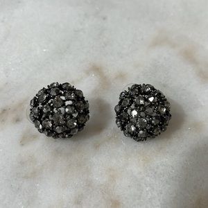 Round Rhinestone Earrings